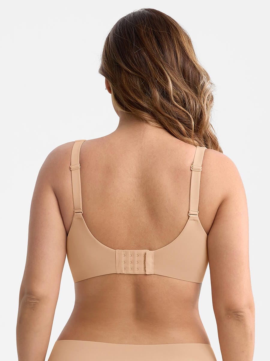 Elegant Mesh Plunge Minimizing Bra with Full Coverage Support