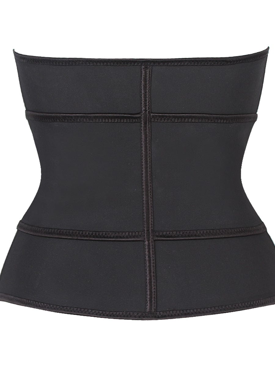 Sleek Black Adjustable Waist Trainer for Ultimate Tummy Control