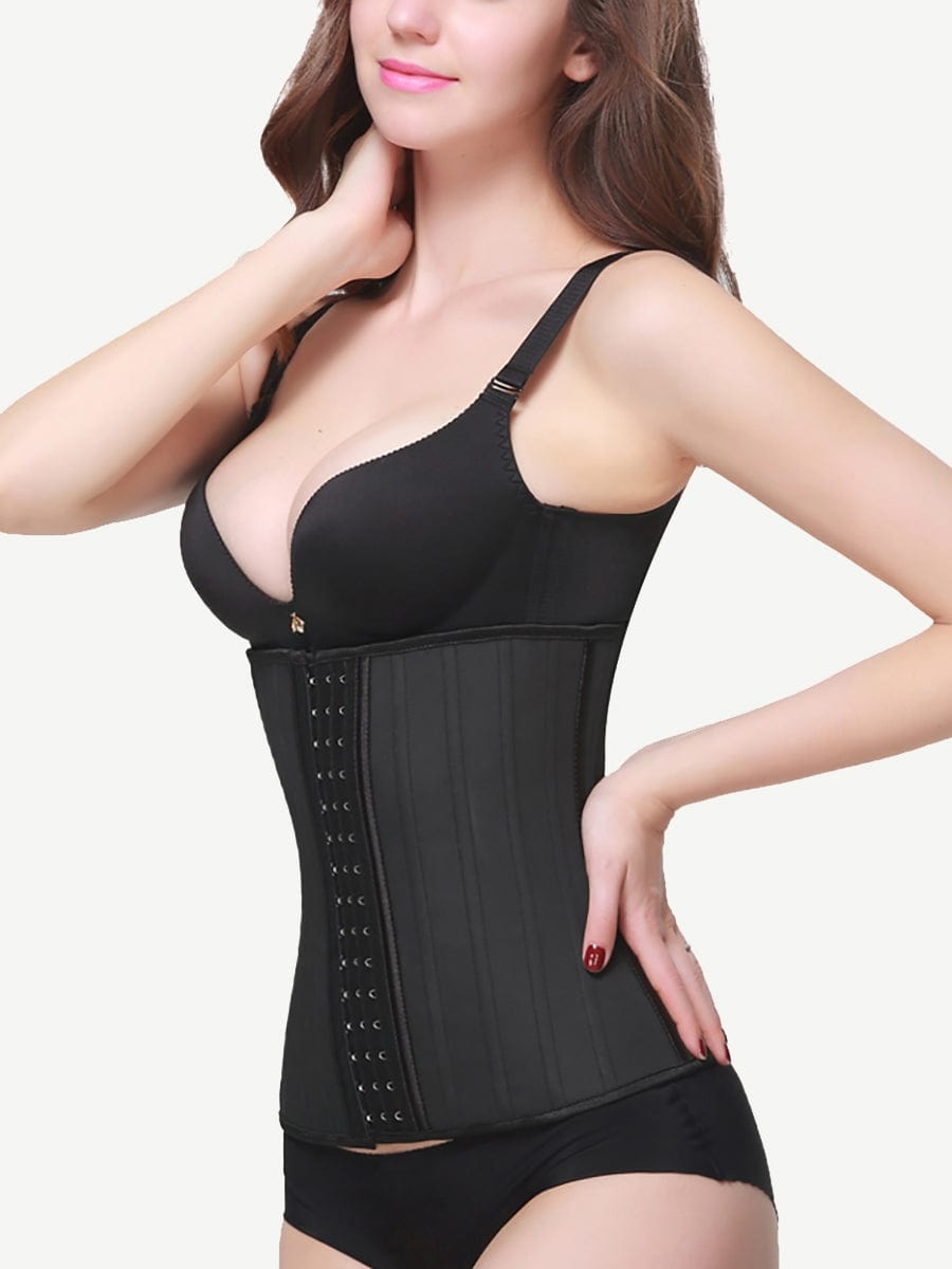 25 Steel Boned Latex Waist Trainer for Ultimate Compression