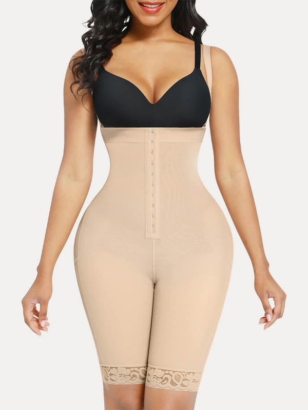High-Waist Knee-Length Post Surgery Shapewear Shorts