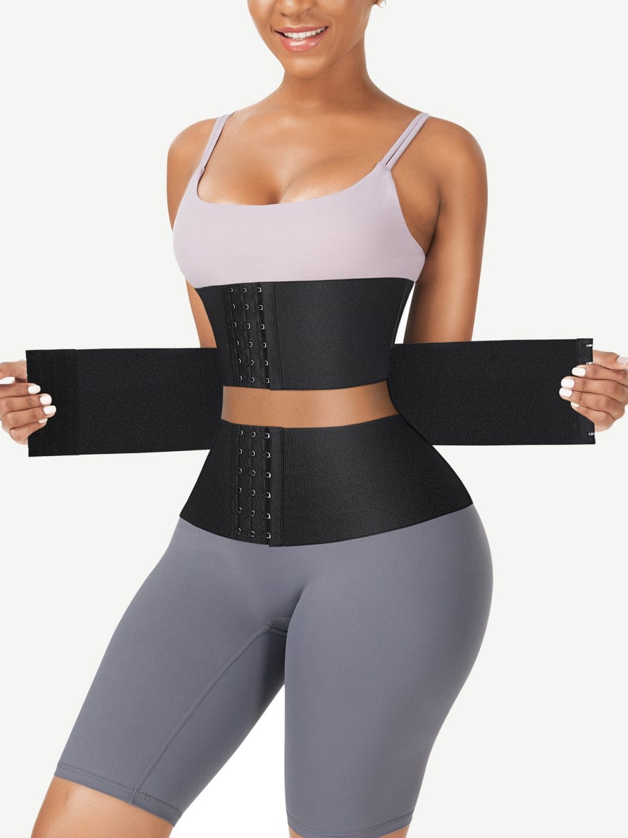 3-Piece Adjustable Latex Tummy Shaper Wrap
