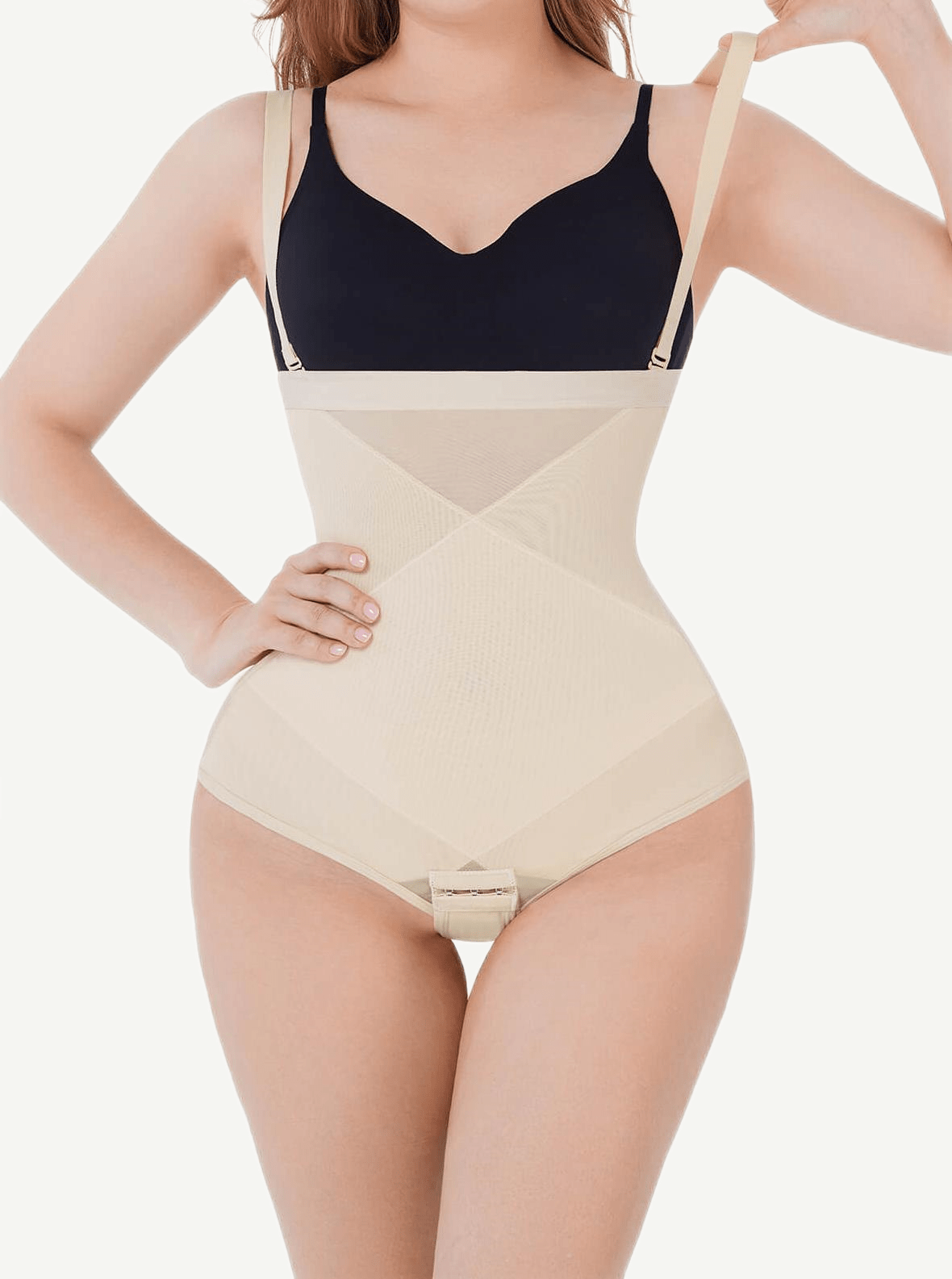 Abdominal Control Crossover Panties with Butt-Lifting Design