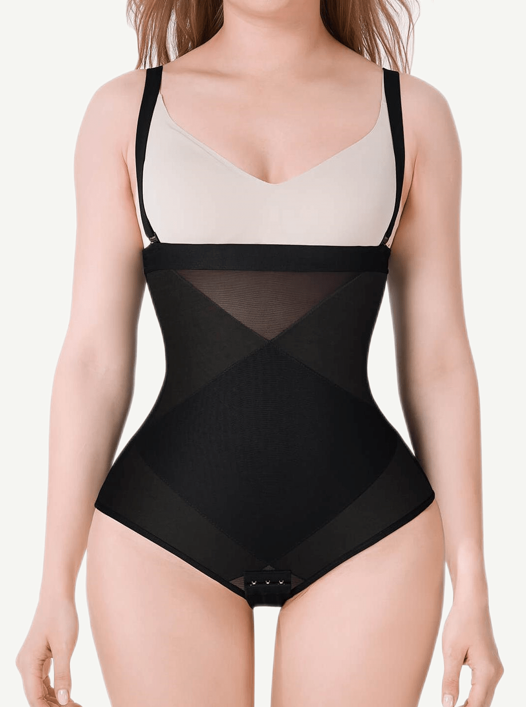 Abdominal Control Crossover Panties with Butt-Lifting Design