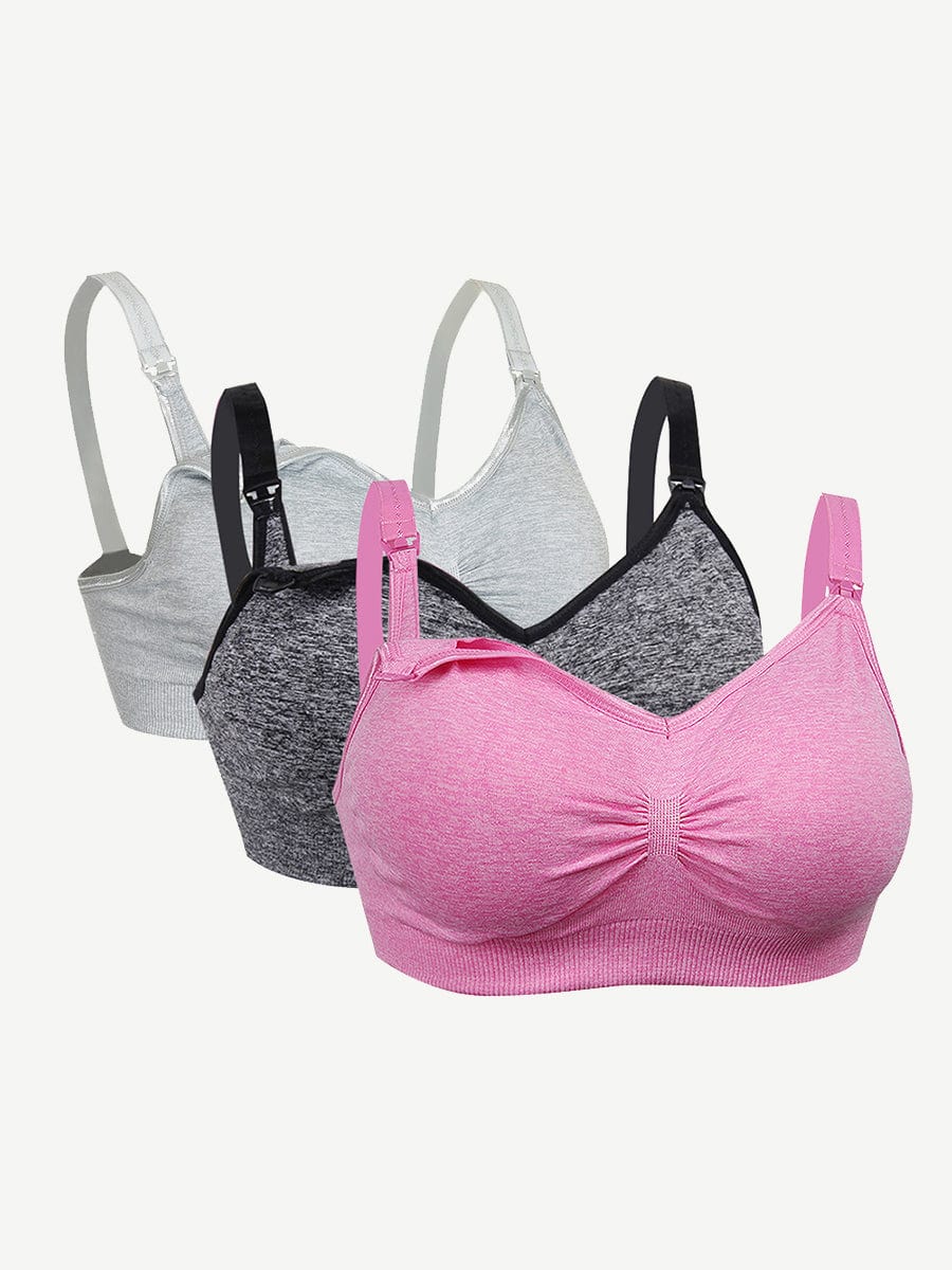 Comfort & Support: Seamless Wireless Maternity Nursing Bra (2/3 Pack)