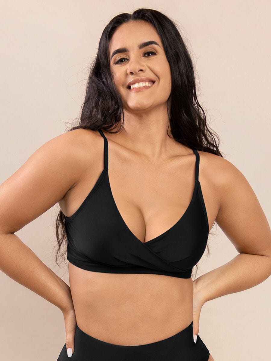 Elegant Cross-Front Body Shaper Swimsuit