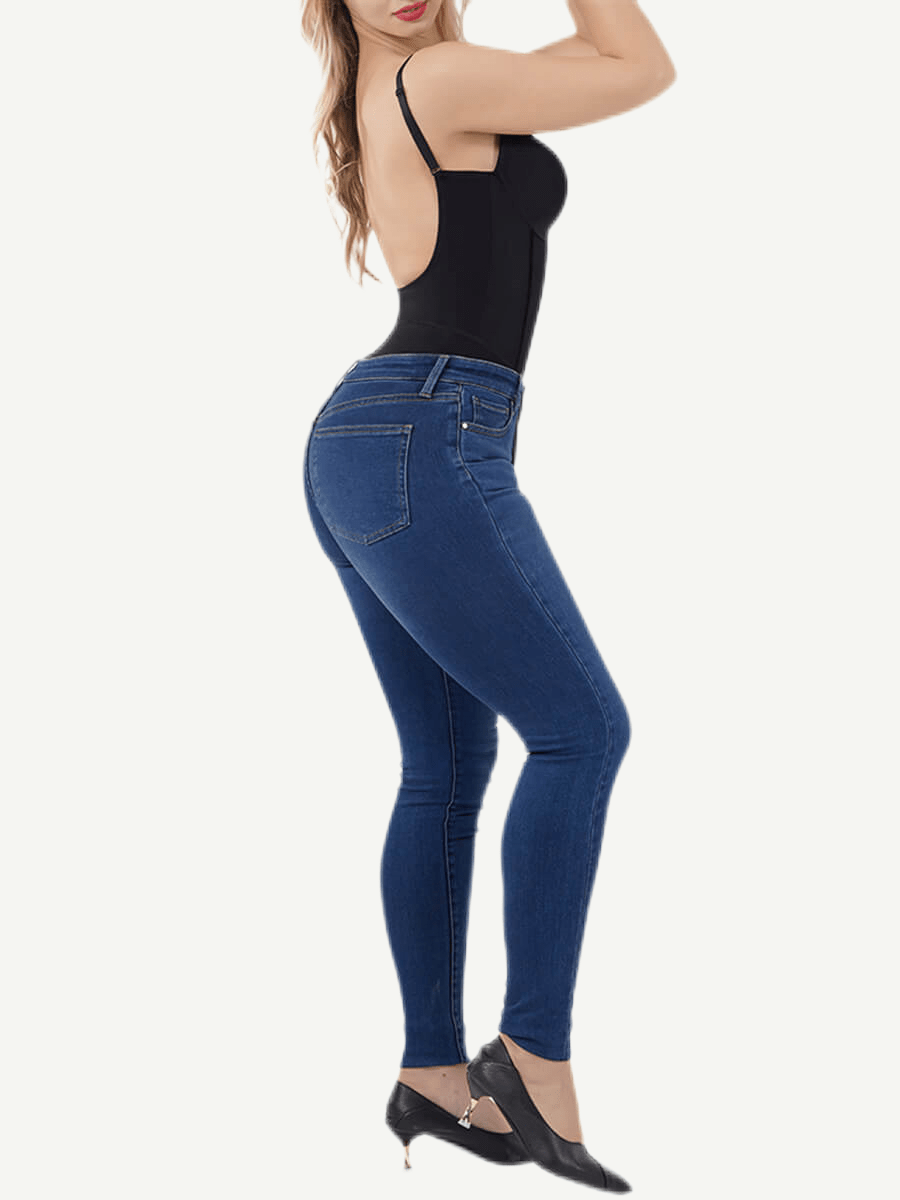 Elegant Back U-Shape Compression Shapewear with Steel Bone Support