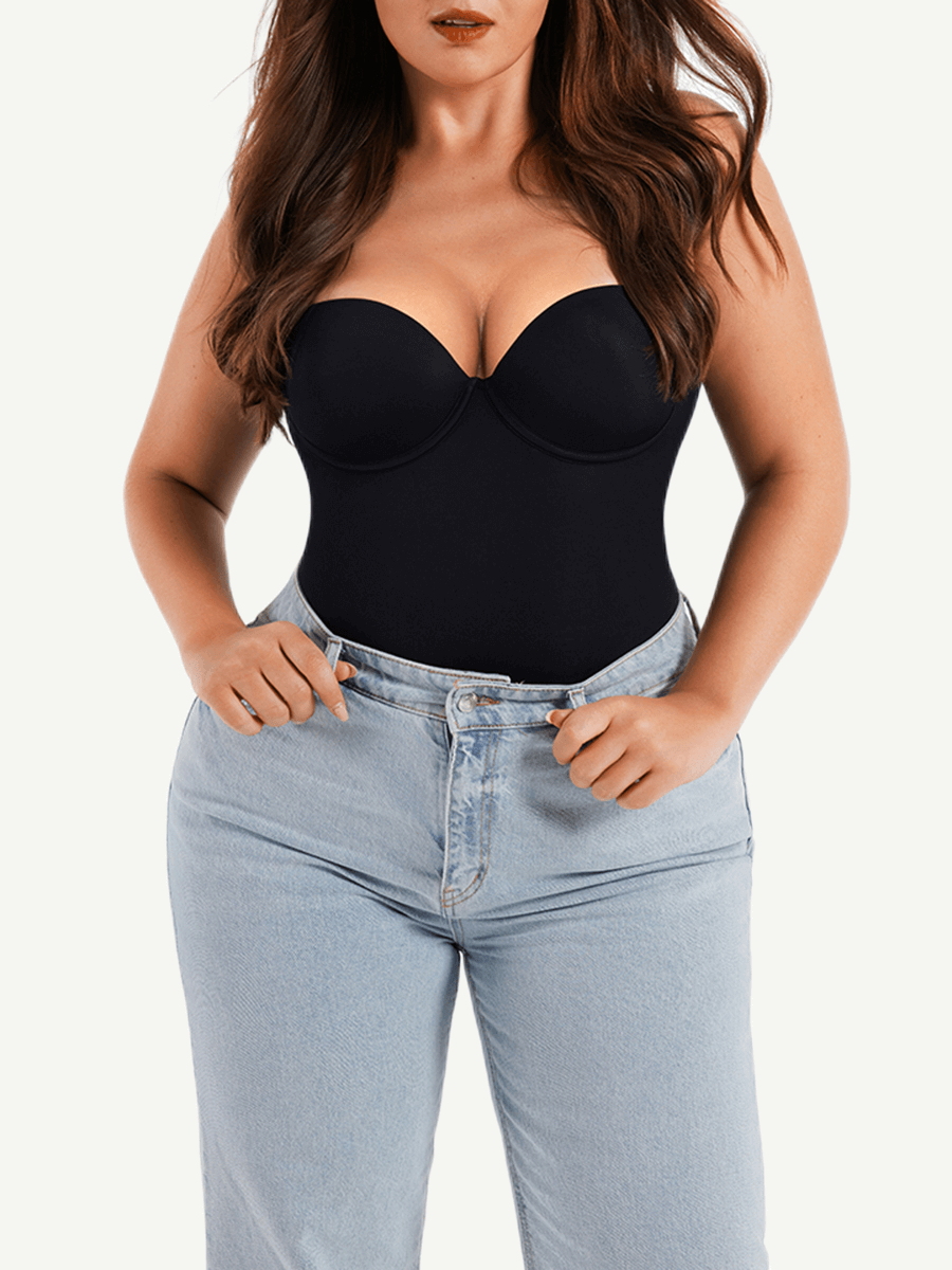 Elegant Underwire Tummy Control Bodysuit with Breathable Comfort