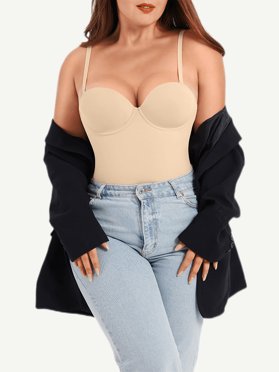 Elegant Underwire Tummy Control Bodysuit with Breathable Comfort