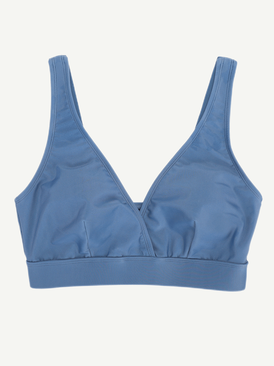 Elegant Surplice Neckline Bikini Top