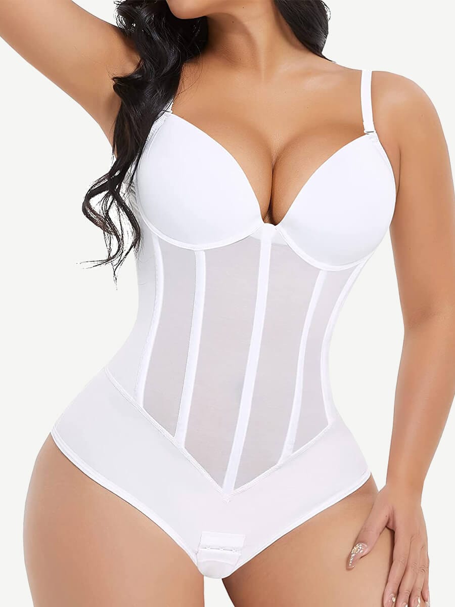 Elegant Back U-Shape Compression Shapewear with Steel Bone Support