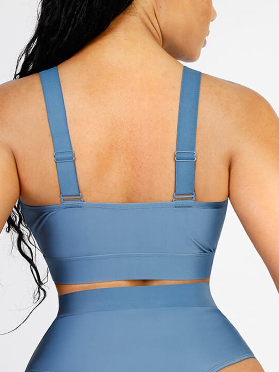 Elegant Surplice Neckline Bikini Top
