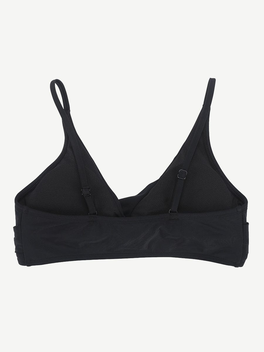 Elegant Cross-Front Body Shaper Swimsuit