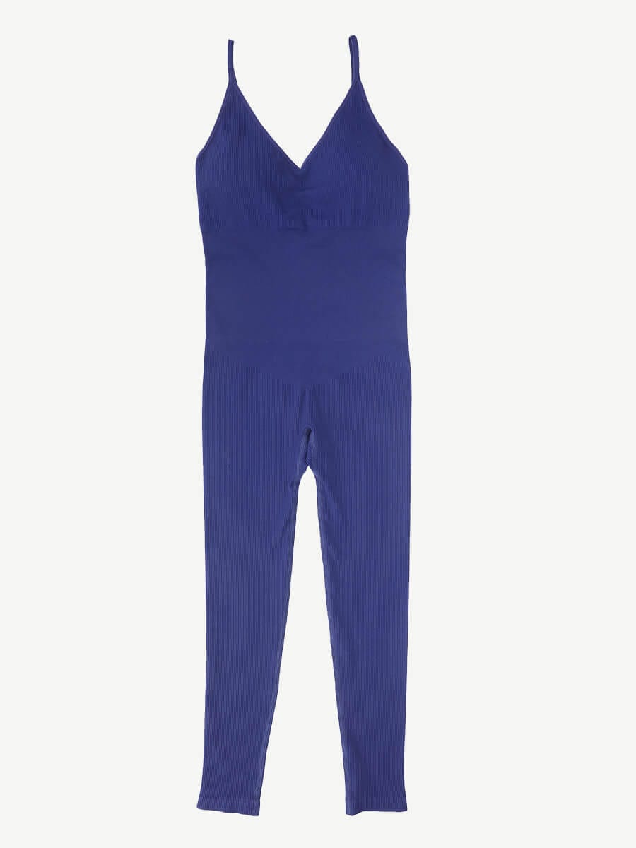Sculpt & Style: Seamless Tummy Control Jumpsuit with Removable Pads