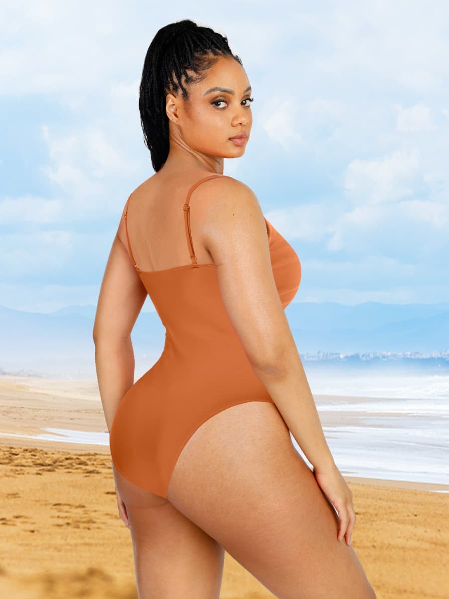 Elegant One-Piece Shapewear Swimsuit with Tummy Control