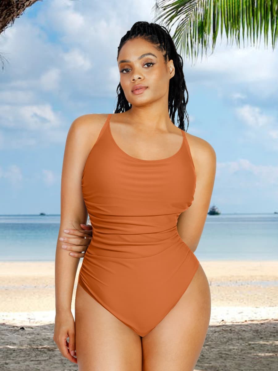 Elegant One-Piece Shapewear Swimsuit with Tummy Control