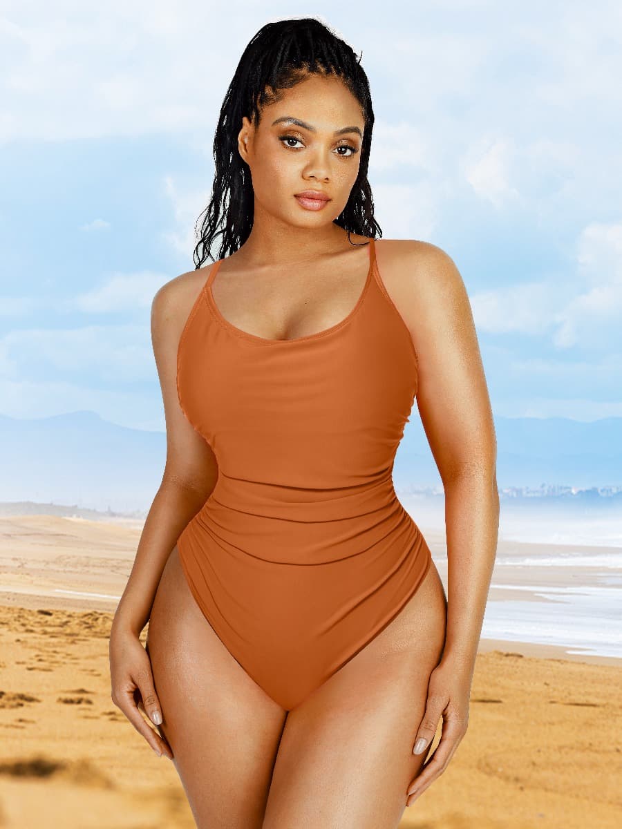 Elegant One-Piece Shapewear Swimsuit with Tummy Control