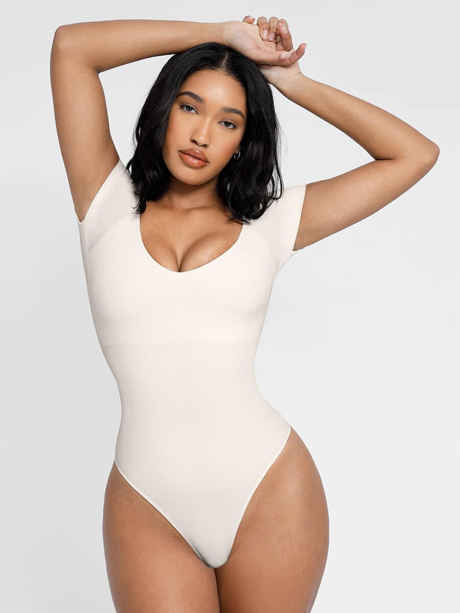 Eco-Friendly Seamless Sculpting Bodysuit with Ultimate Chest Support