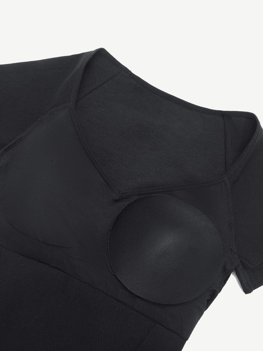 Eco-Friendly Seamless Sculpting Bodysuit with Ultimate Chest Support