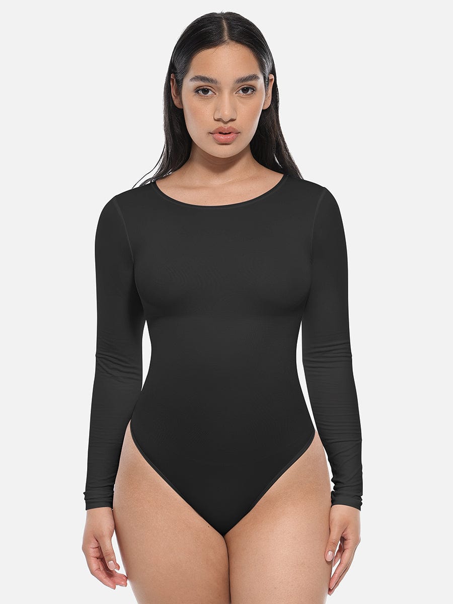 Seamless SlimFit Long Sleeve Bodysuit Shapewear