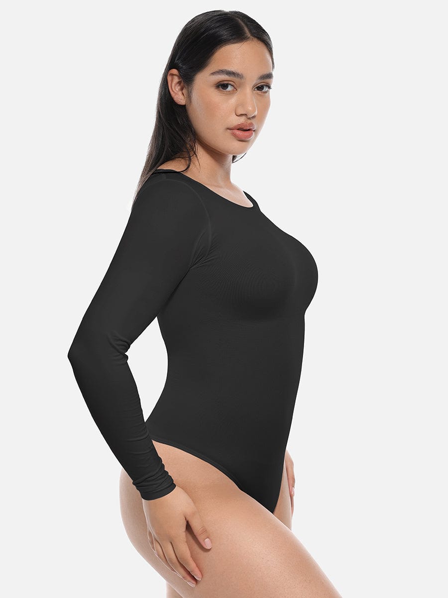 Seamless SlimFit Long Sleeve Bodysuit Shapewear