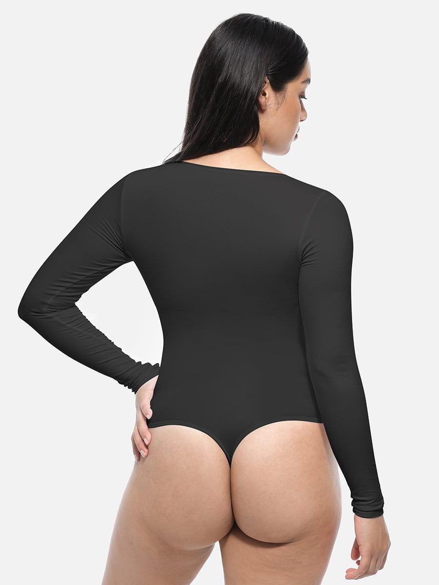Seamless SlimFit Long Sleeve Bodysuit Shapewear