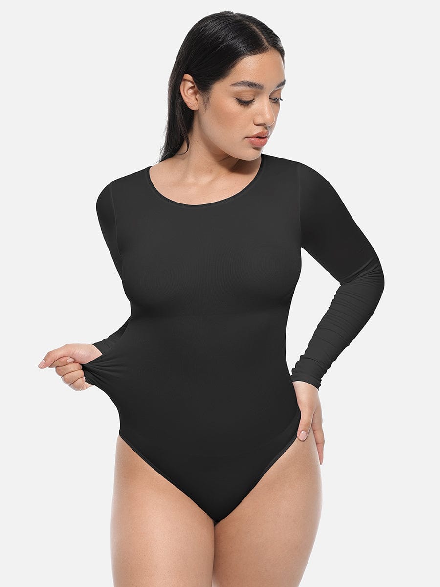 Seamless SlimFit Long Sleeve Bodysuit Shapewear