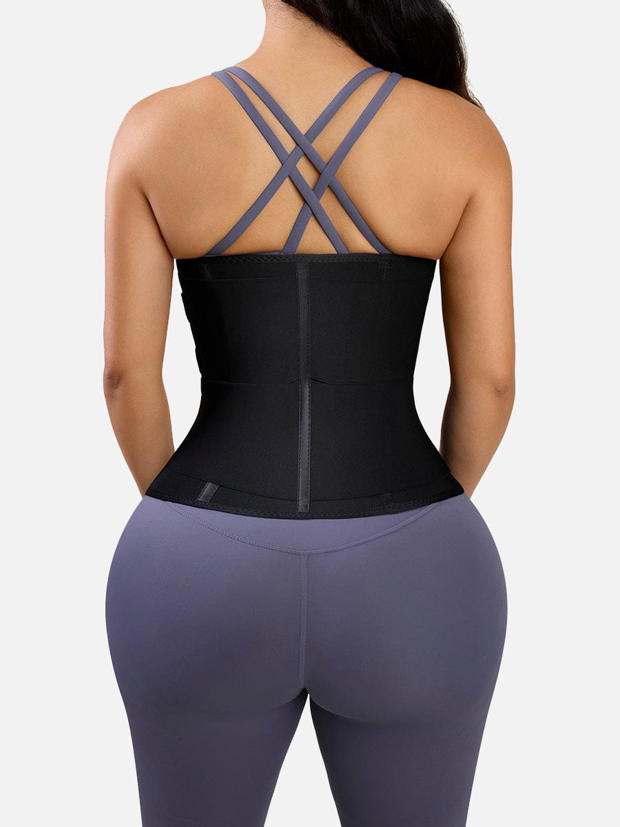 Steel-Boned Double Belt Waist Trainer for Maximum Tummy Control