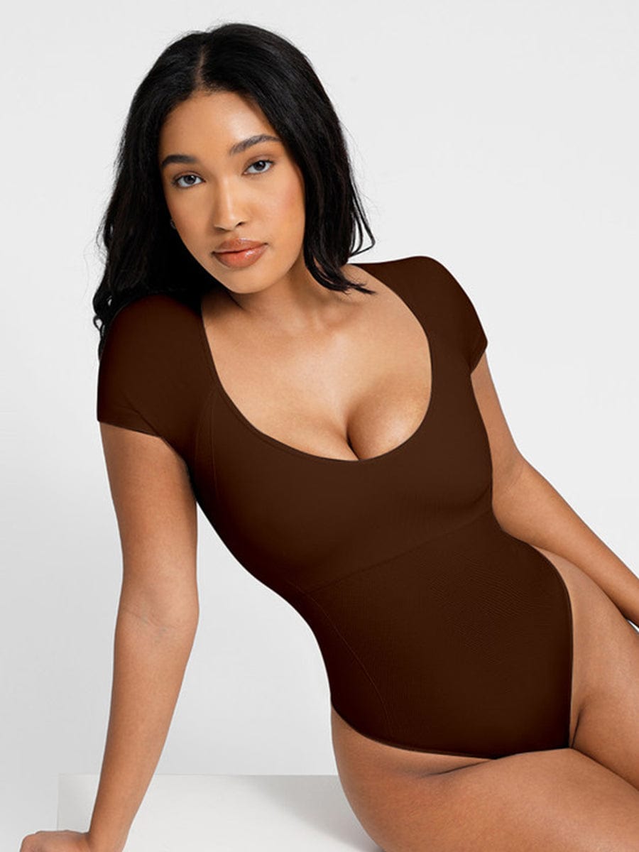Eco-Friendly Seamless Sculpting Bodysuit with Ultimate Chest Support