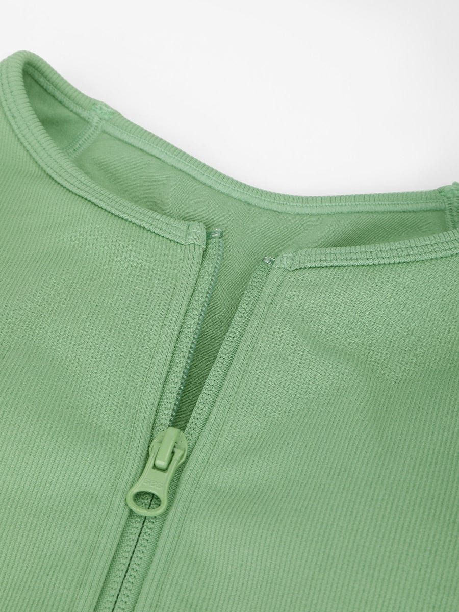 Sleek Seamless Zip Racerback Sport Shaping Jumpsuit