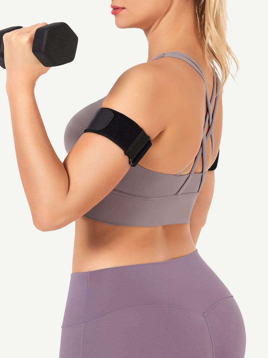 Adjustable Arm Compression Bands for Enhanced Workout