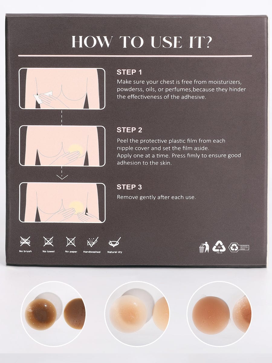 Invisible Adhesive Nipple Covers for Strapless Dresses