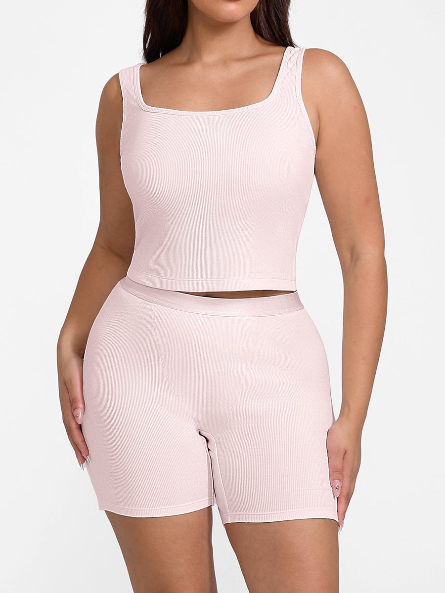 Rayon Ribbed Scoop Neck Tank Top - Breathe Easy Style