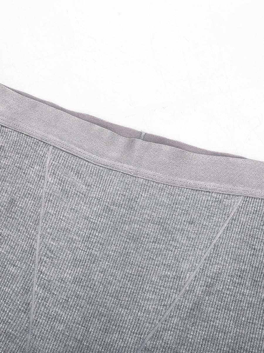 Rayon Ribbed Mid-Rise Boxer Shorts for Breathable Comfort