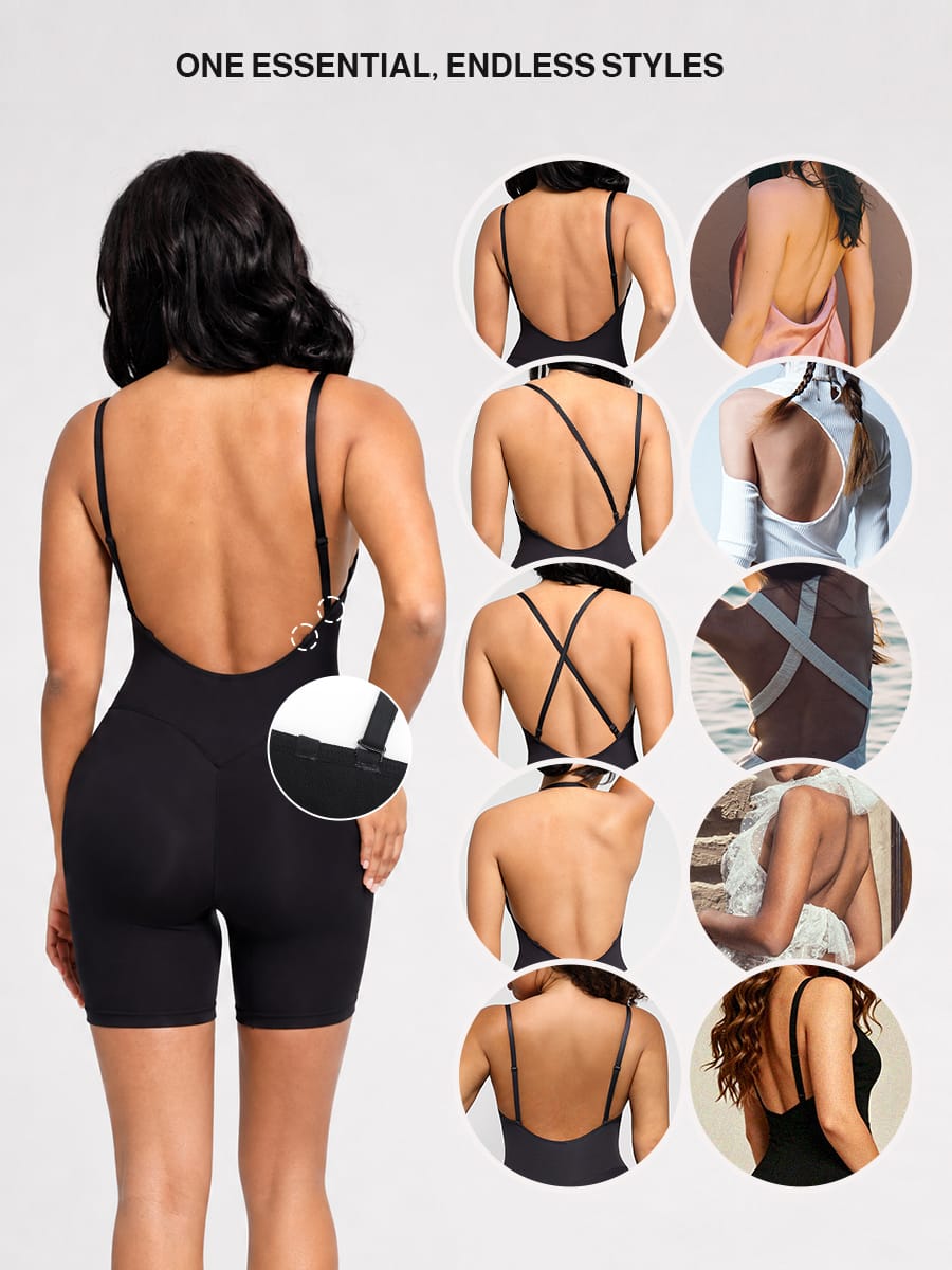 Curvaceous Confidence: Low-Back Mid-Thigh Enhancer with Removable Padding