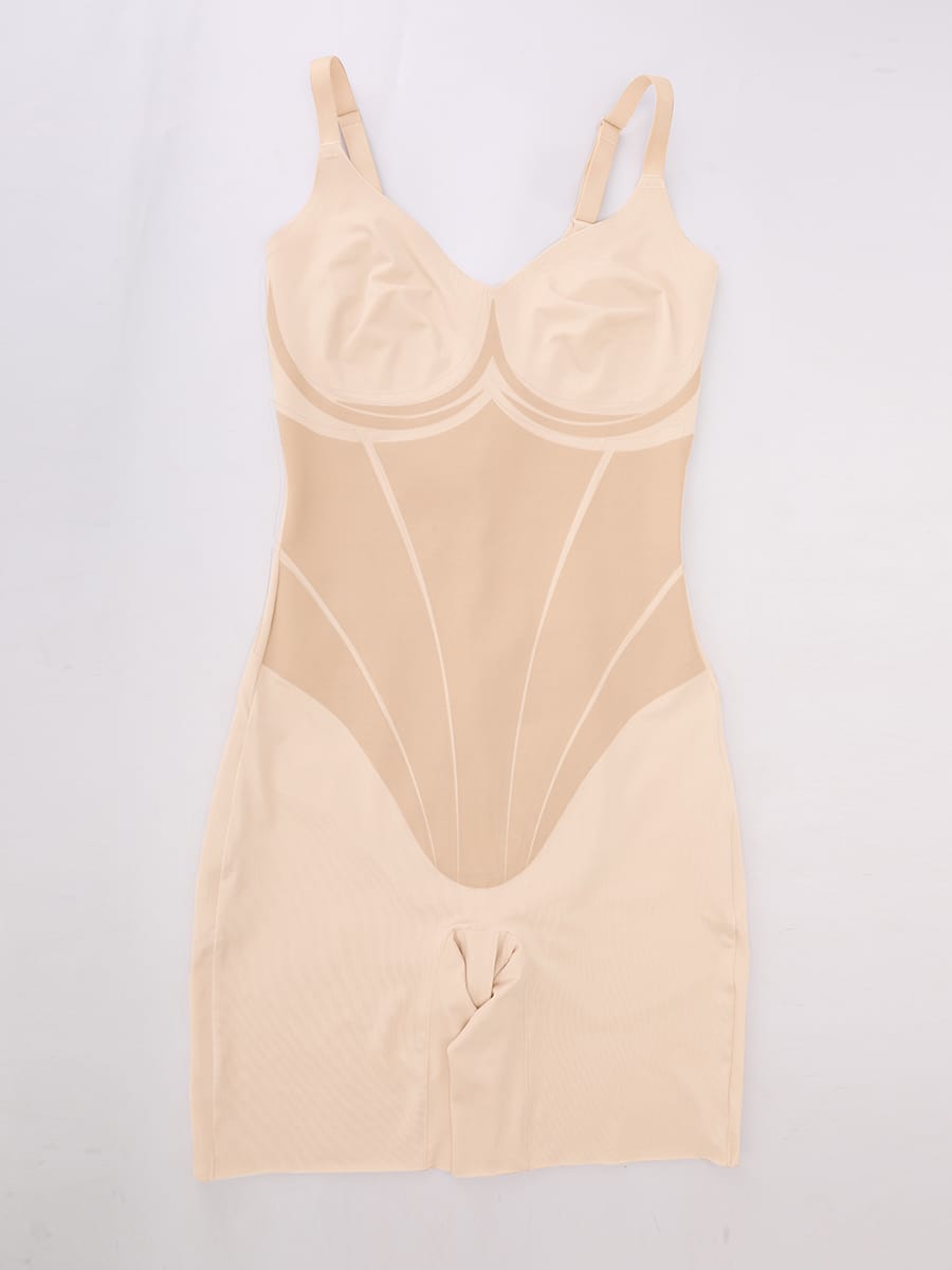 Revolutionary Light Control V-Neck Shaping Bodysuit with Boyshorts