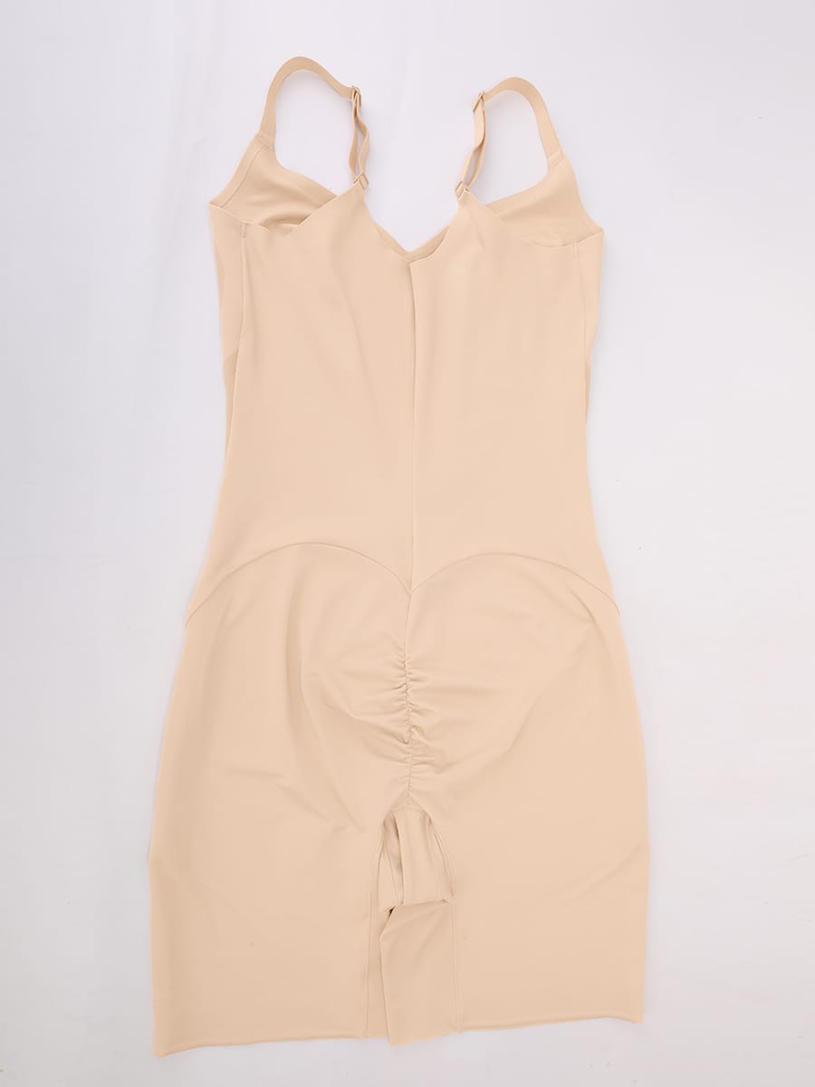Revolutionary Light Control V-Neck Shaping Bodysuit with Boyshorts