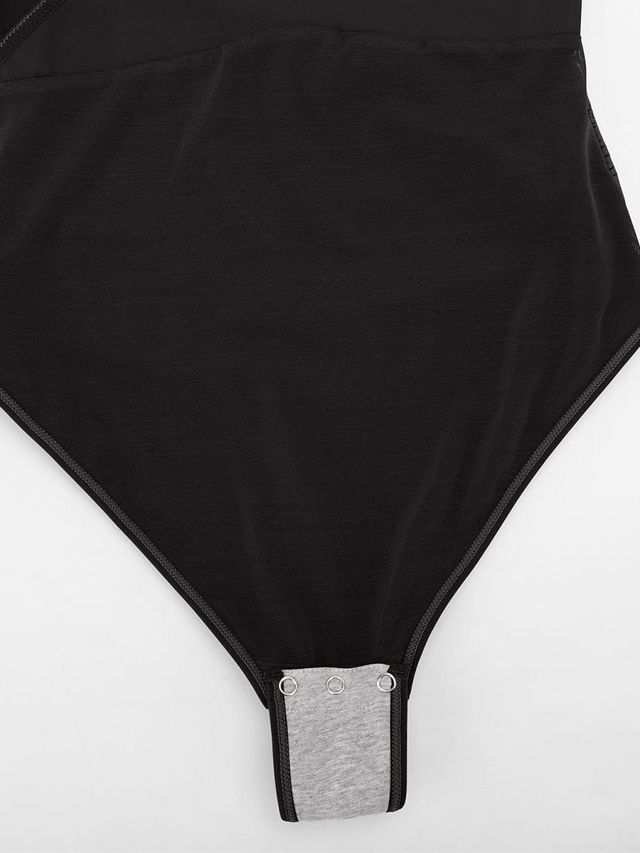 Elegant V-Neck Bodysuit with Waist & Tummy Control