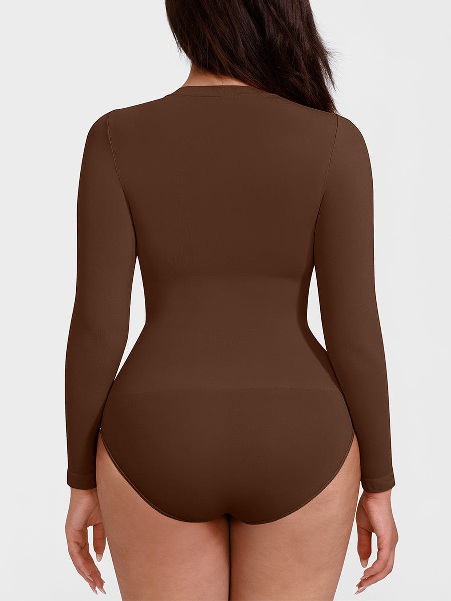 Seamless Long Sleeve Tummy Control Bodysuit