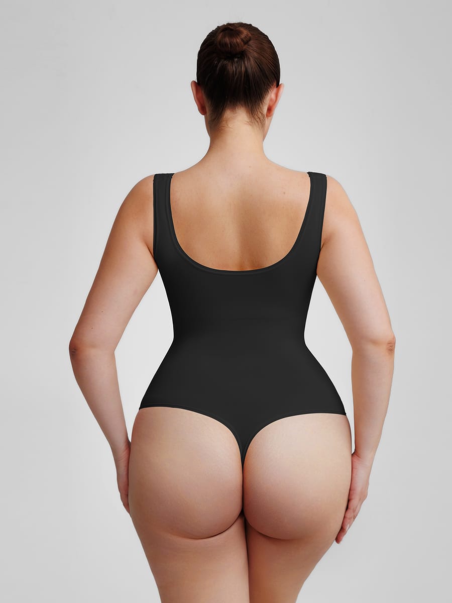 Eco-Friendly Seamless Belly Control Thong Bodysuit
