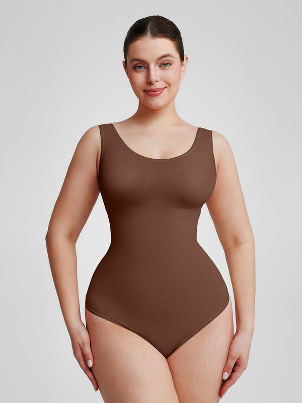 Eco-Friendly Seamless Belly Control Thong Bodysuit