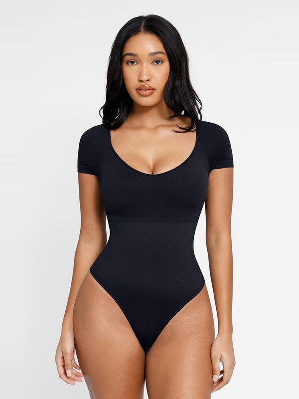 Eco-Friendly Seamless Sculpting Bodysuit with Ultimate Chest Support