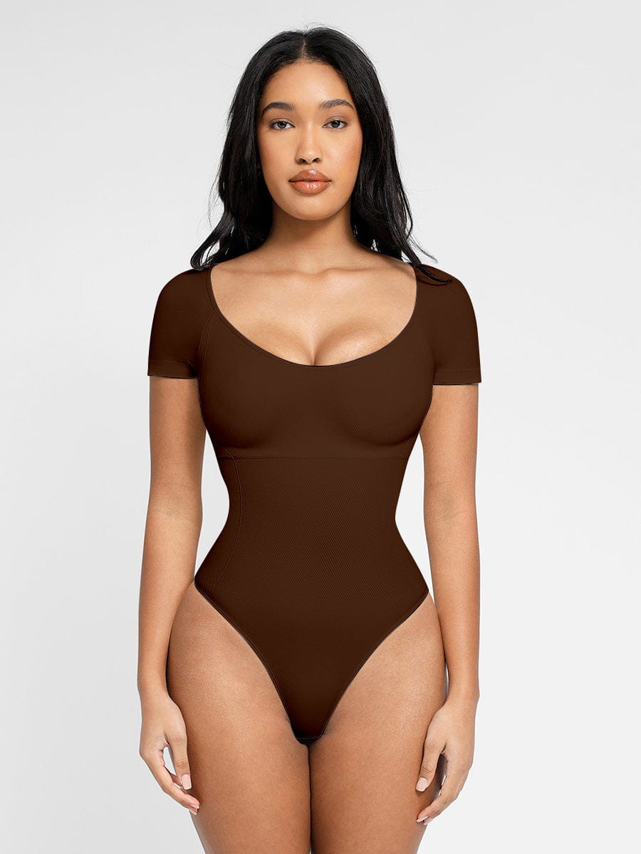 Eco-Friendly Seamless Sculpting Bodysuit with Ultimate Chest Support