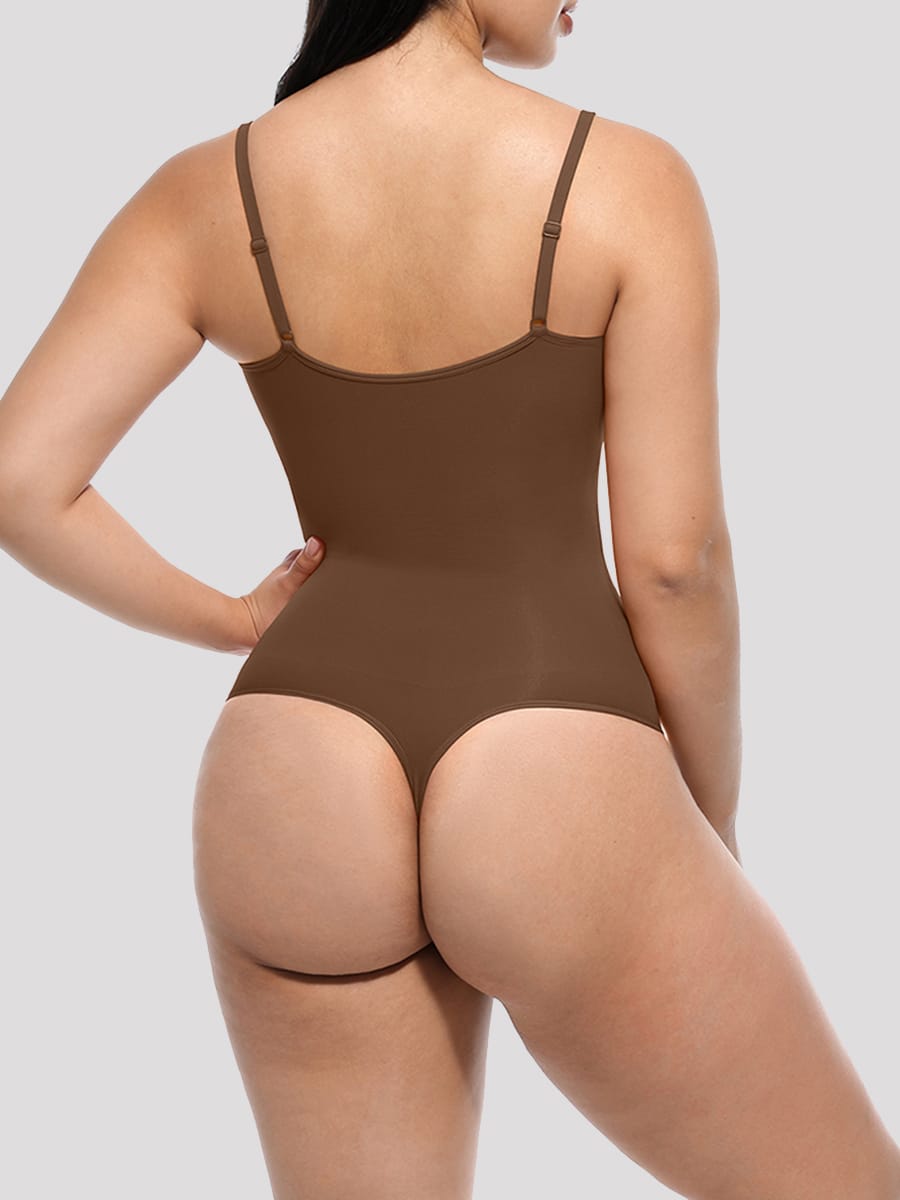 Seamless ShapeEnhancer Thong Bodysuit Jumpsuit