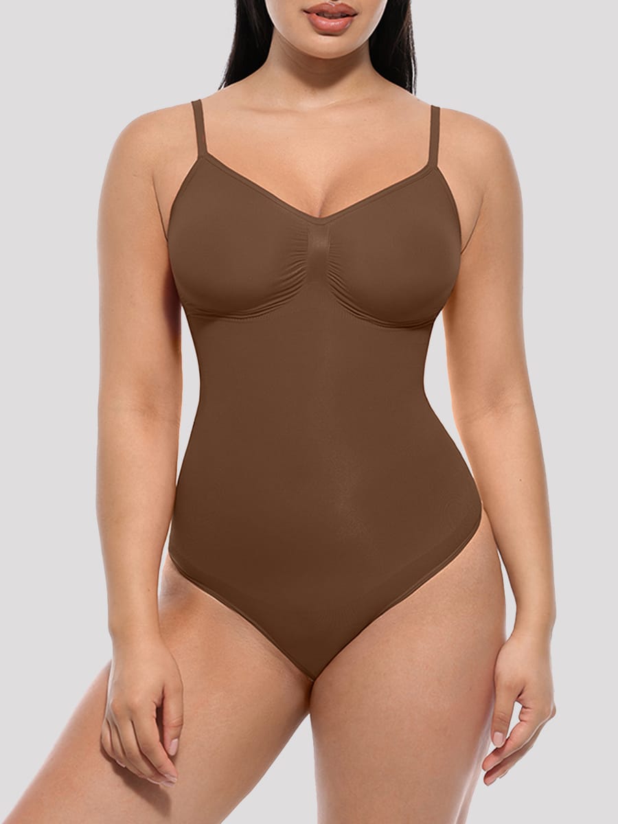 Seamless ShapeEnhancer Thong Bodysuit Jumpsuit