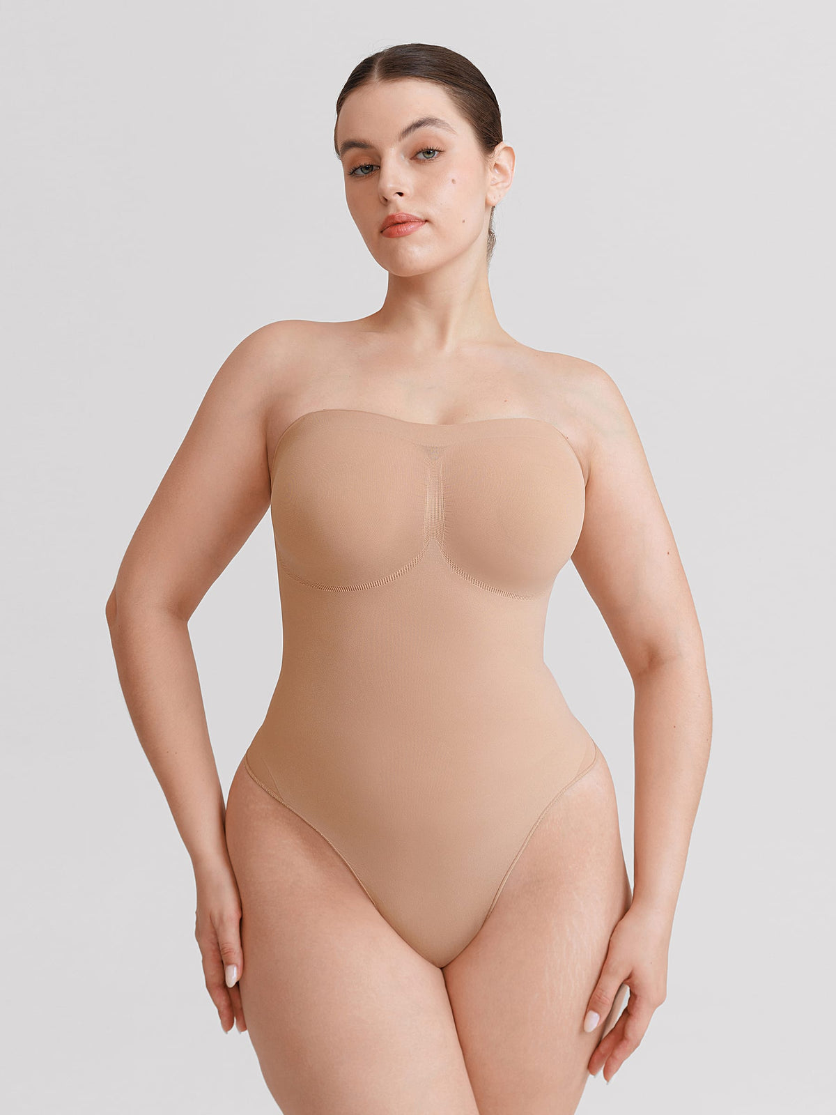 Seamless Strapless Bodysuit with Tummy Control
