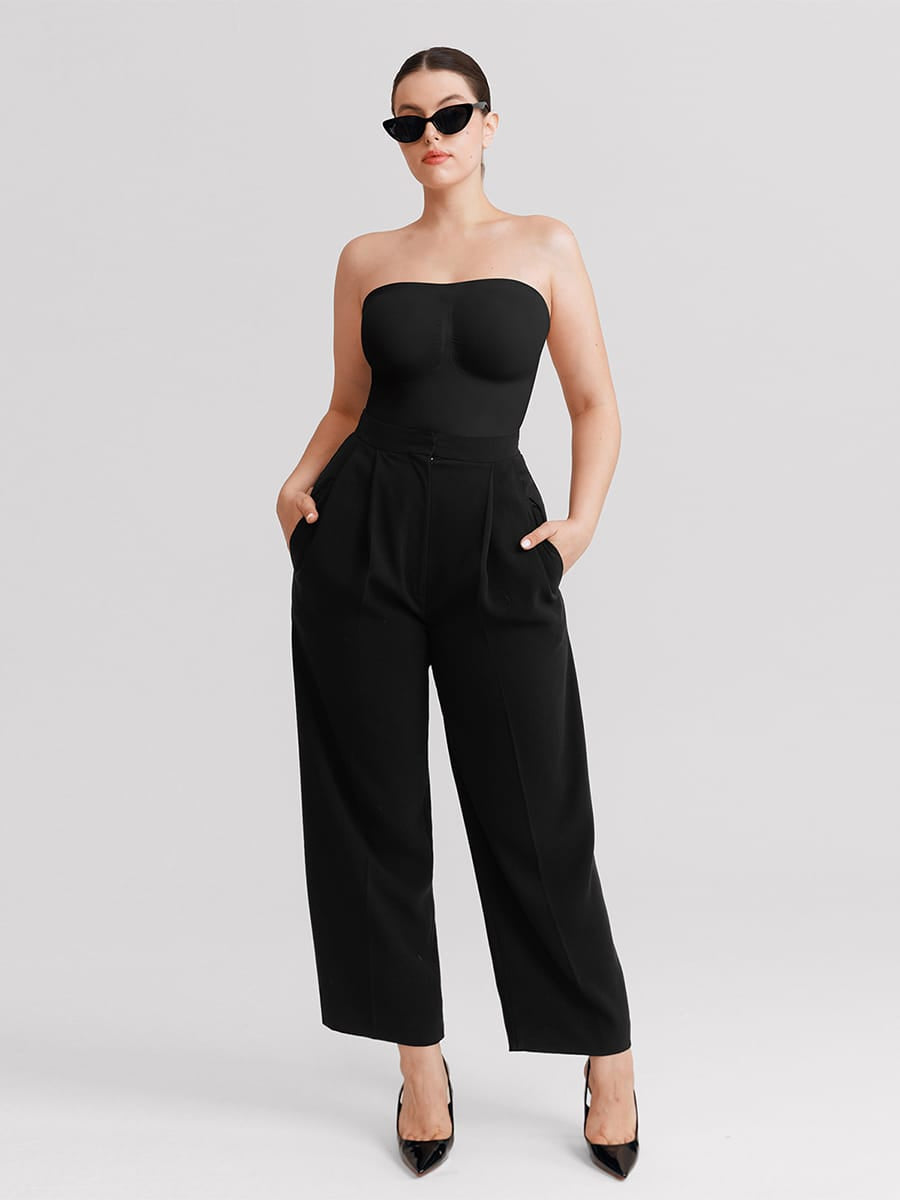 Seamless Strapless Bodysuit with Tummy Control