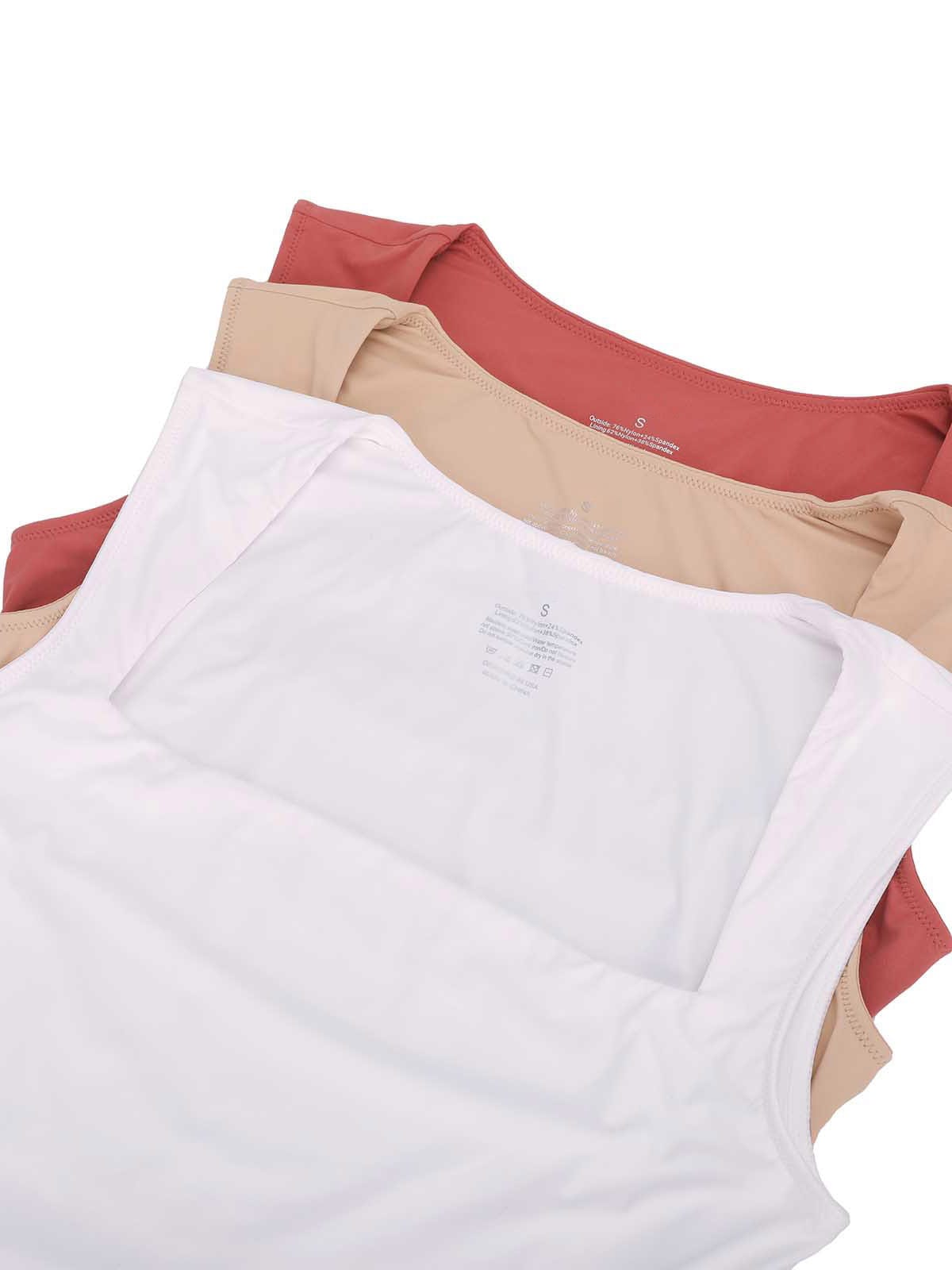 Sleek Square Neck Waist-Shaping Bodysuit