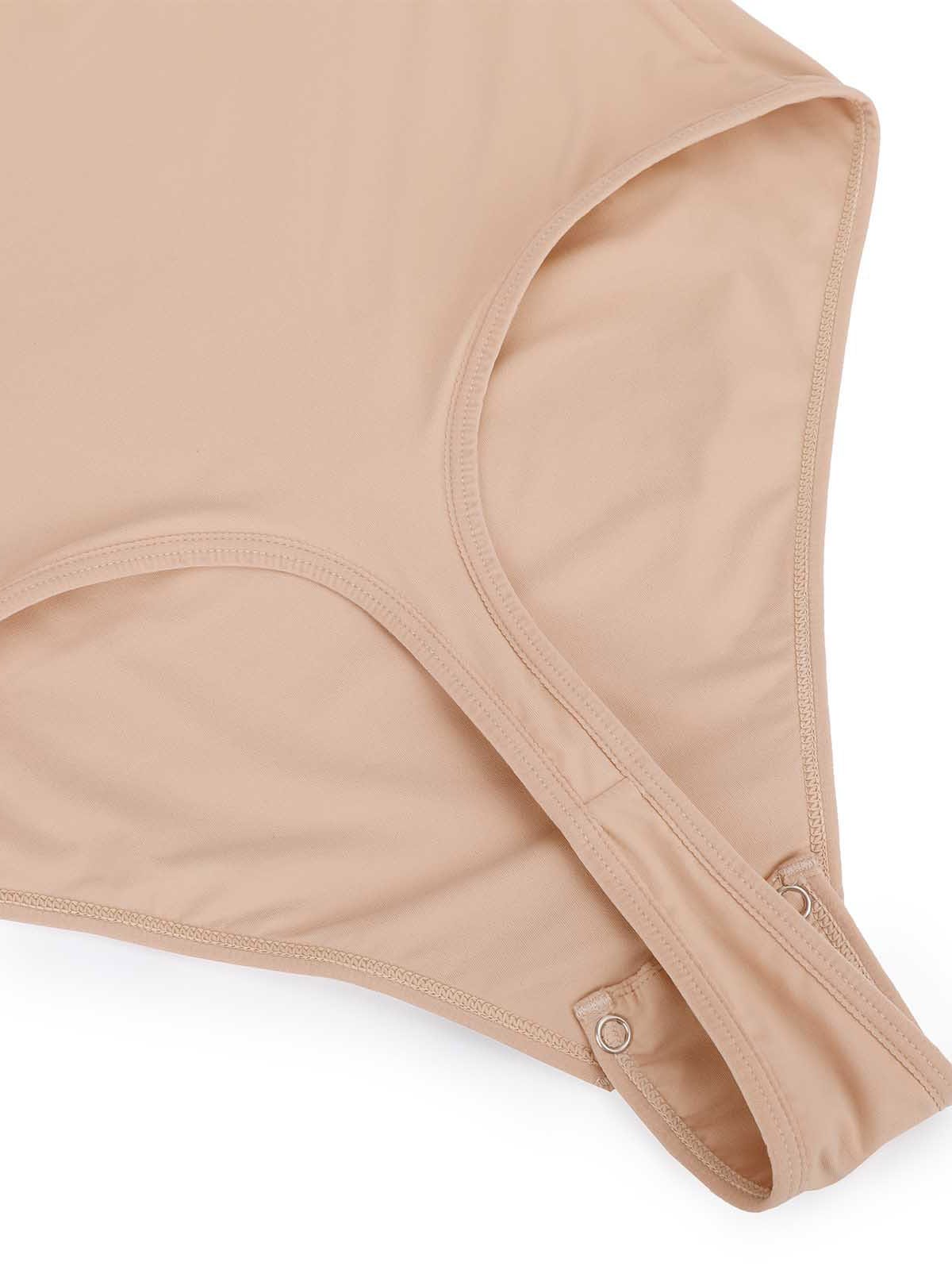 Sleek Square Neck Waist-Shaping Bodysuit