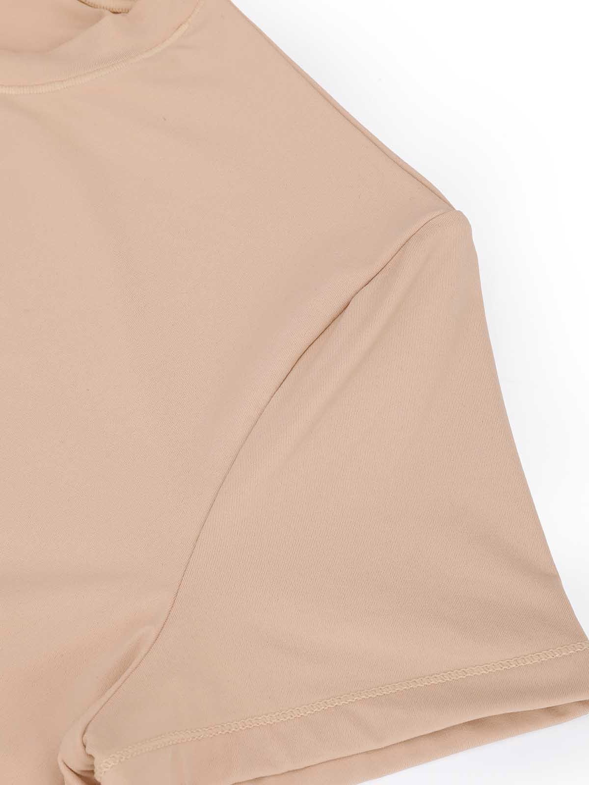Curve-Enhancing Short Sleeve Bodysuit with Tummy Control