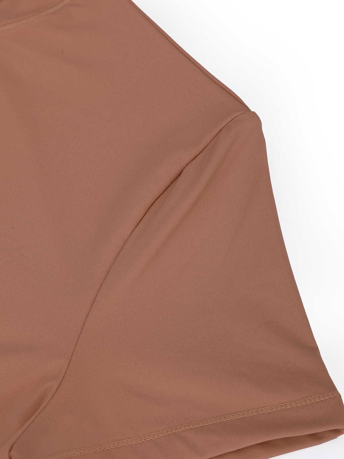 Curve-Enhancing Short Sleeve Bodysuit with Tummy Control